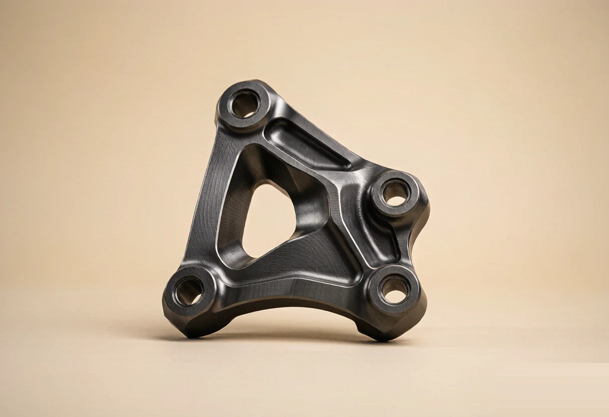 Steel 4340 3-axis milled chassis control arm bracket