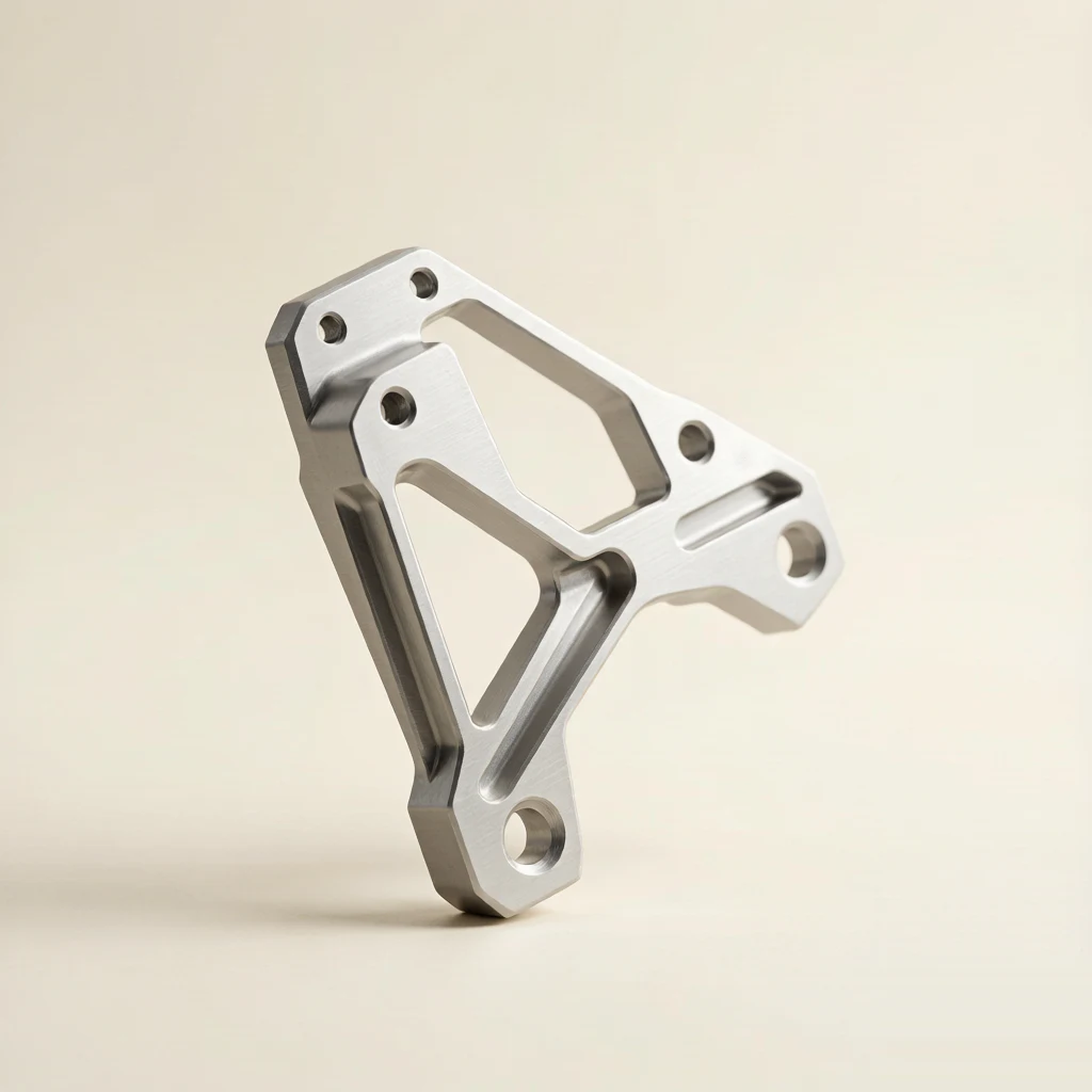 Aluminum 6061 lightweight multi-setup milled dashboard bracket