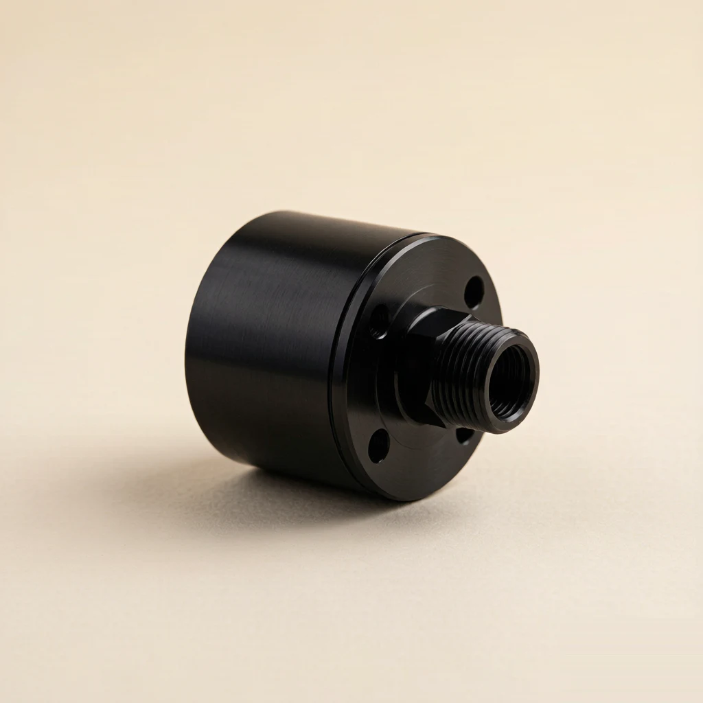 Aluminum 6061 Type II anodized precision milled sensor housing