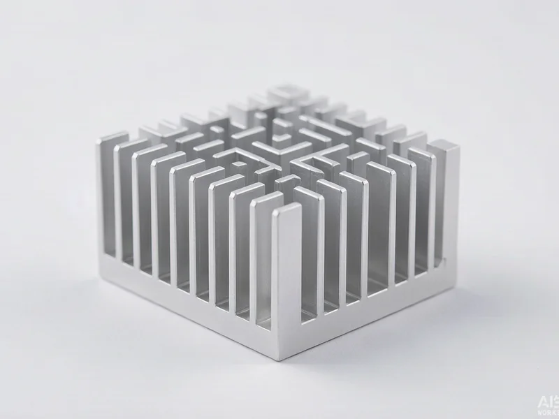 CNC machined aluminum heat sink