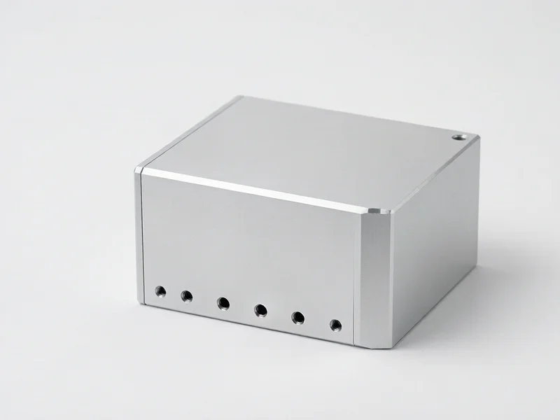 CNC machined aluminum diagnostic housing