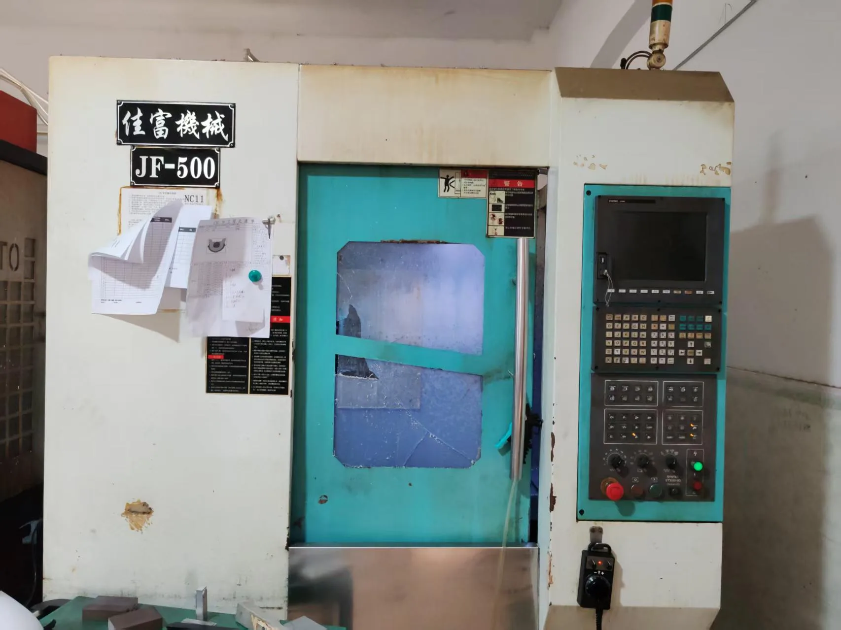 Jiafu JF-500 CNC drill-tap machining center at Eternal CNC factory