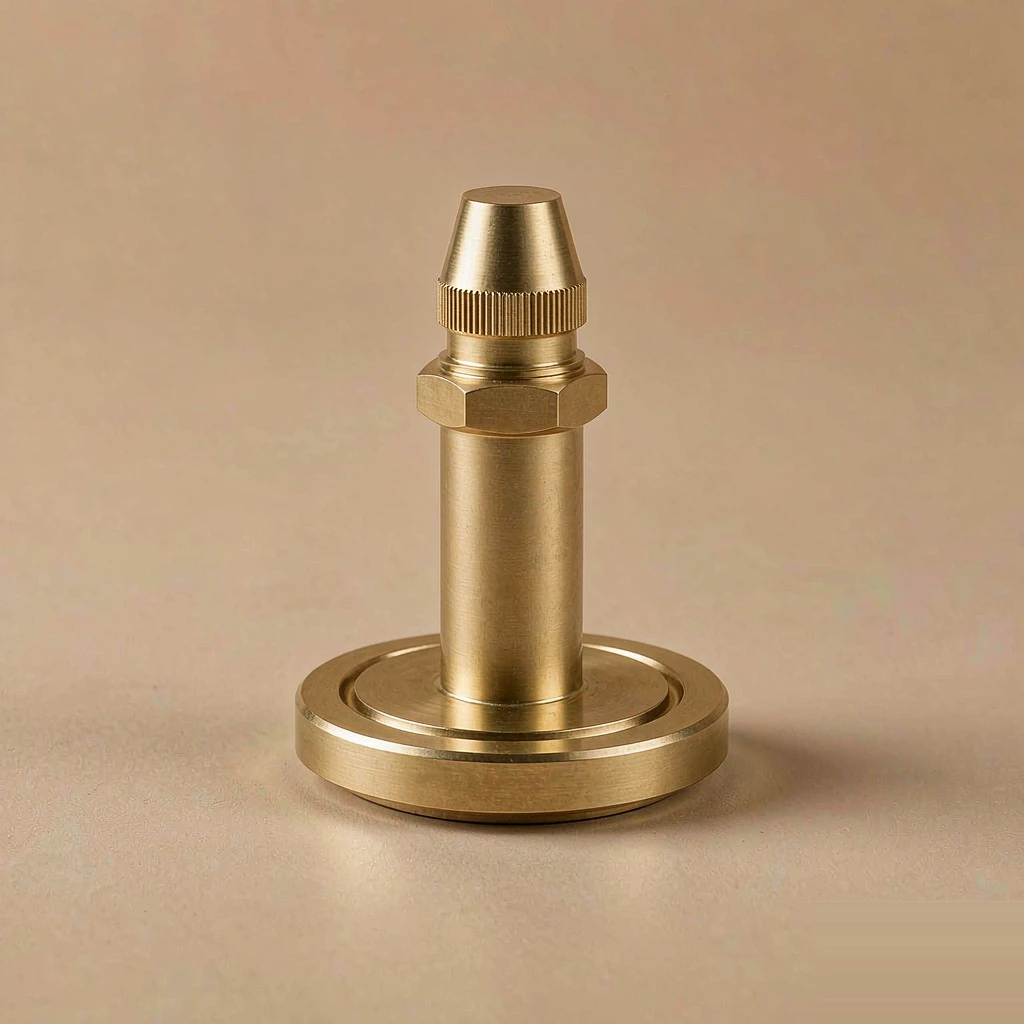 Copper & Brass machined part – 3D render