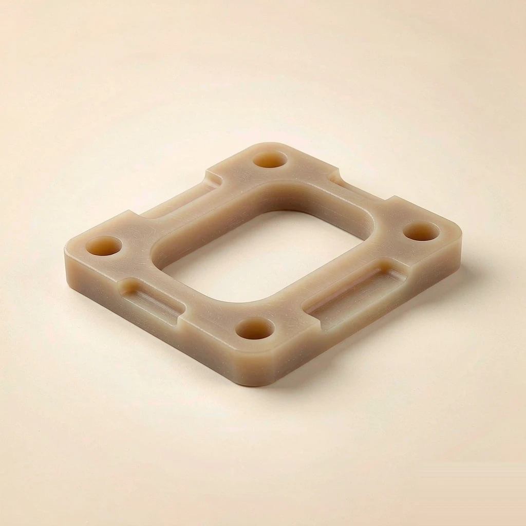 PEEK machined part – 3D render