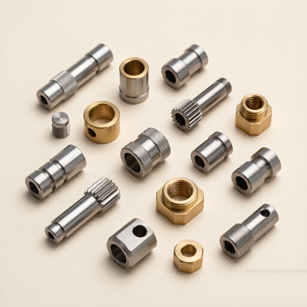 Precision CNC turned parts collection
